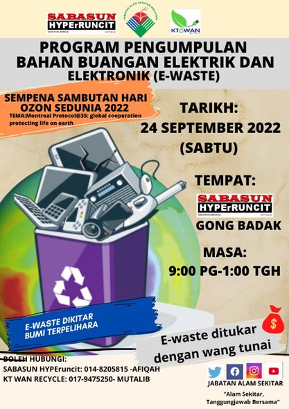 Hebahan Program Pengumpulan Bahan Buangan Elektrik Dan Elektronik E