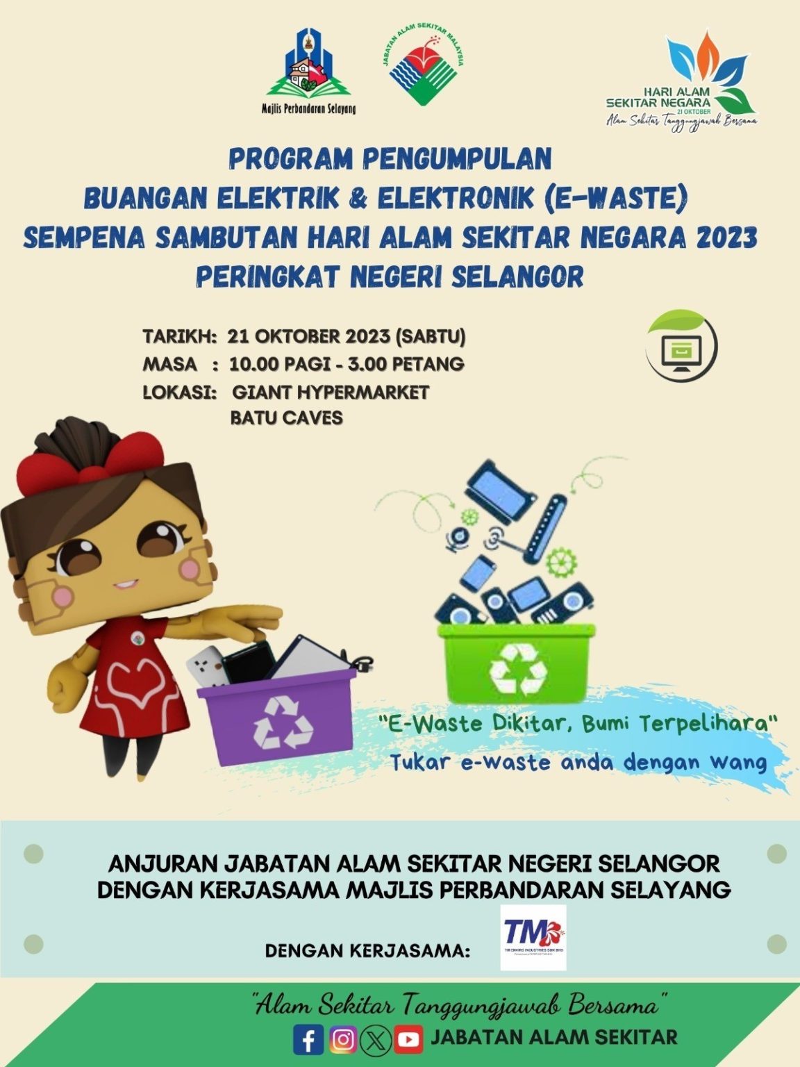 Program Pengumpulan E Waste Sempena Sambutan Hari Alam Sekitar Negara