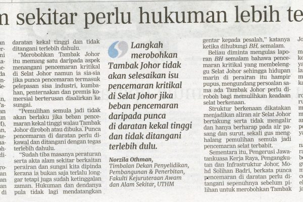 Berita Harian Page 51 Enviro Knowledge Center