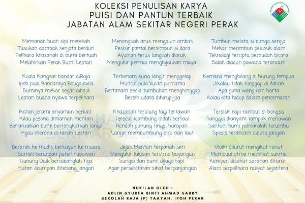 Sajak Pantun Pencemaran Alam Sekitar - Puisi Tradisional Pantun Syair ...